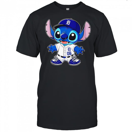 Stitch Detroit Tigers baseball shirt