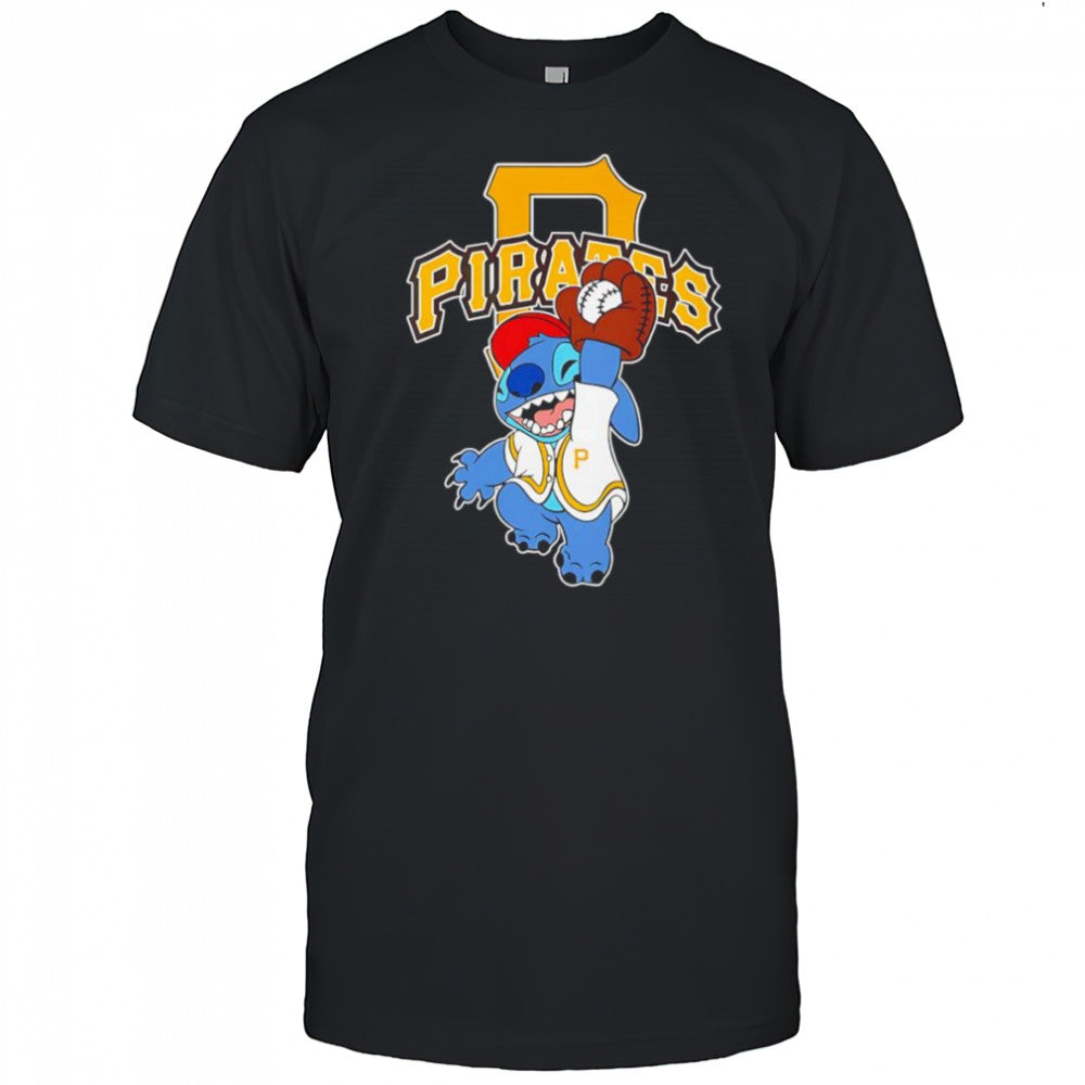 Stitch play baseball Pittsburgh Pirates shirt