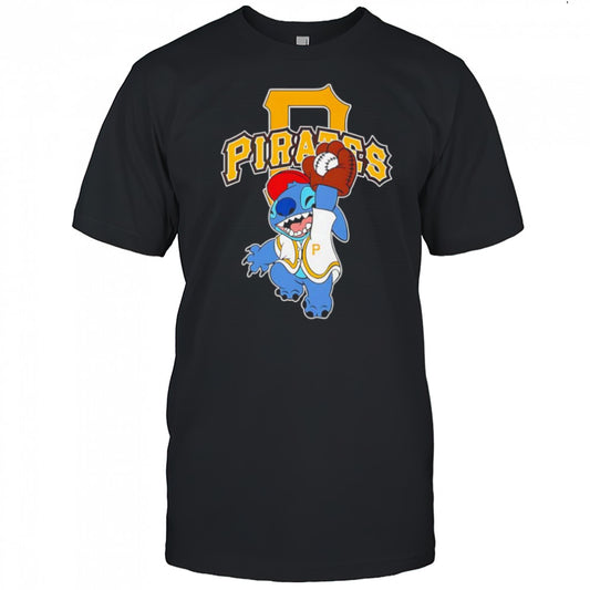 Stitch play baseball Pittsburgh Pirates shirt
