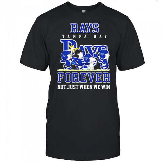 Tampa Bay Rays forever not just when we win Peanuts shirt