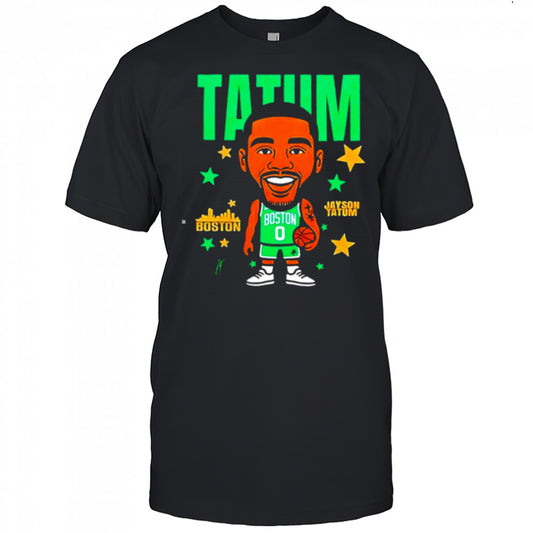 Tatum Jayson Tatum Boston Celtics signature caricature shirt