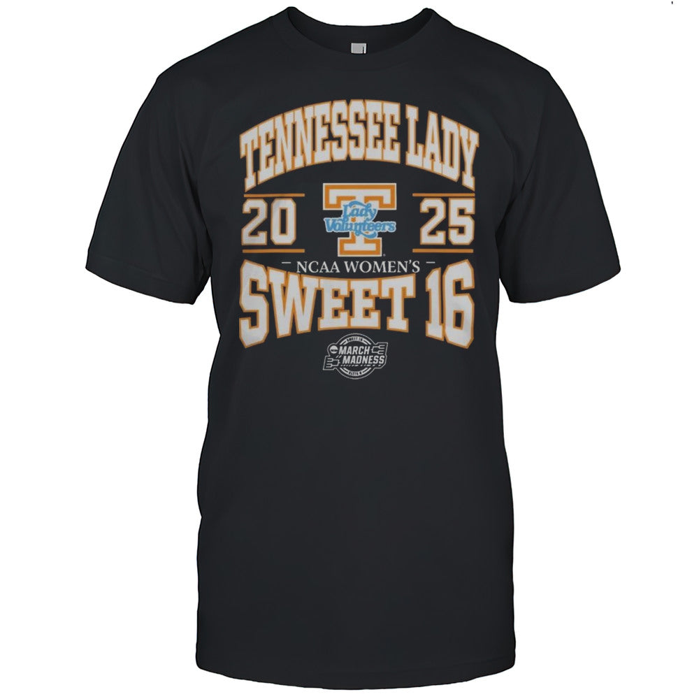 Tennessee Lady Volunteers 2025 NCAA Womens Basketball Sweet 16 Shirt