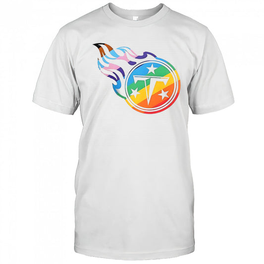 Tennessee Titans Logo Pride T Shirt