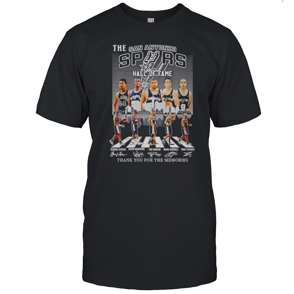 The San Antonio Spurs Hall Of Fame Thank You For The Memories Shirt