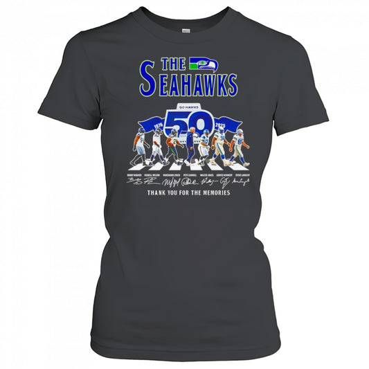 The Seahawks 1976 2025 Abbey Road thank you for the memories shirt