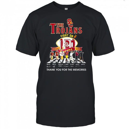 The Trojans fight on 120 season 1906 2025 thank you for the memories shirt