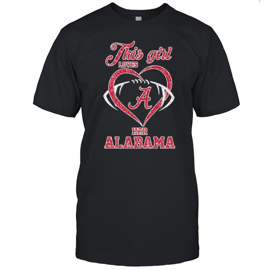 This girl loves her Alabama Crimson Tide diamond shirt