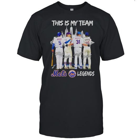 This Is My Team Mets Legends Signature Shirt