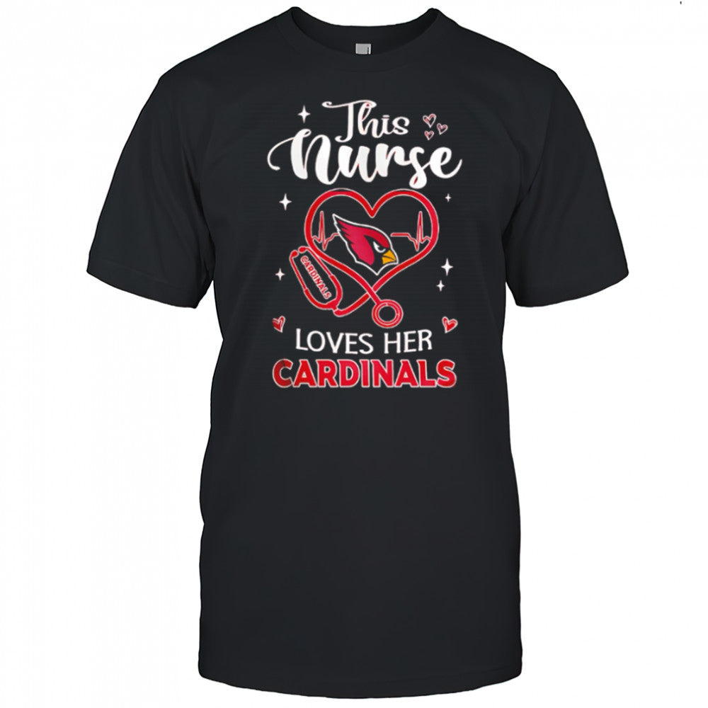 This nurse love her Arizona Cardinals shirt