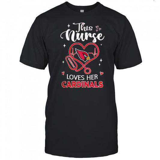 This nurse love her Arizona Cardinals shirt