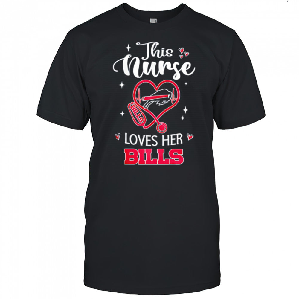 This nurse love her Buffalo Bills shirt