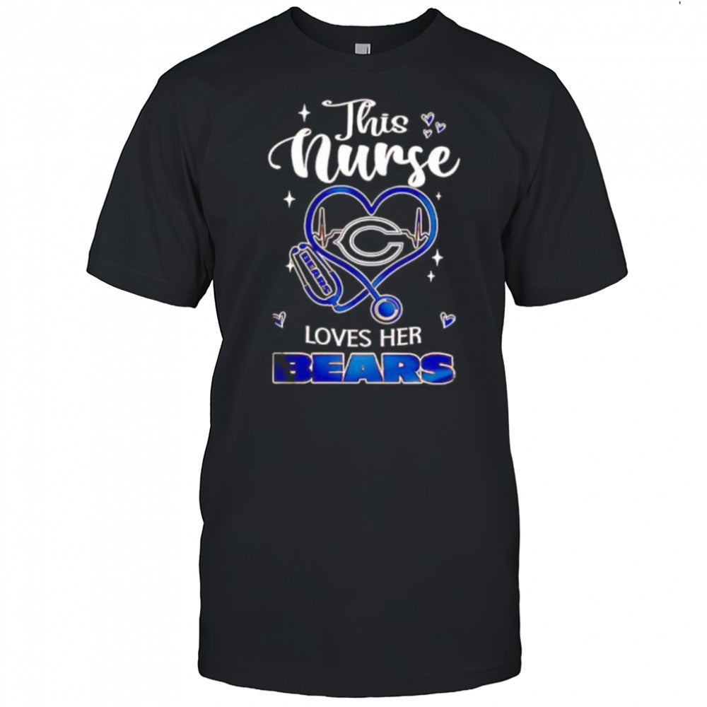This nurse love her Chicago Bears shirt