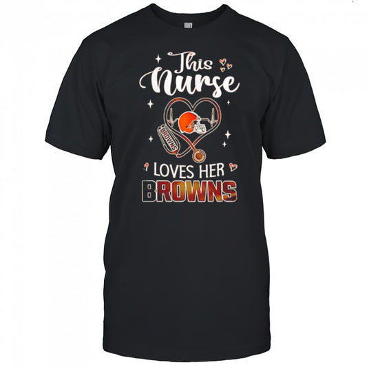 This nurse love her Cleveland Browns shirt