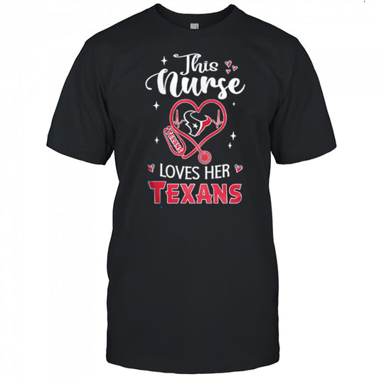 This nurse love her Houston Texans shirt