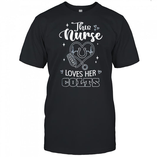 This nurse love her Indianapolis Colts shirt