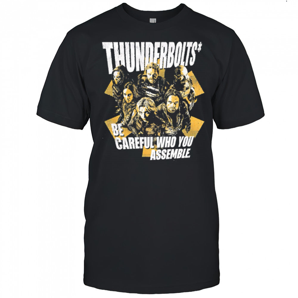 Thunderbolts be careful who you assemble retro shirt