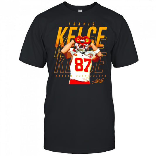 Travis Kelce heart for Taylor sign shirt