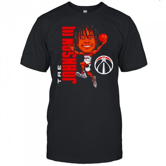 Tre Johnson III Washington Wizards Caricature cartoon shirt