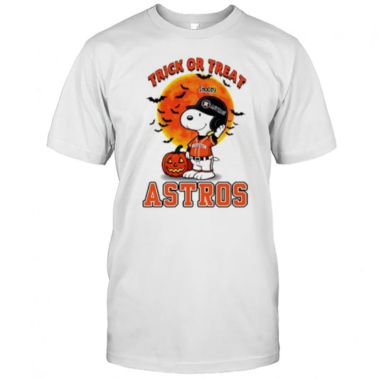 Trick or Treat Houston Astros Snoopy Halloween shirt