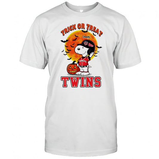 Trick or Treat Minnesota Twins Snoopy Halloween shirt