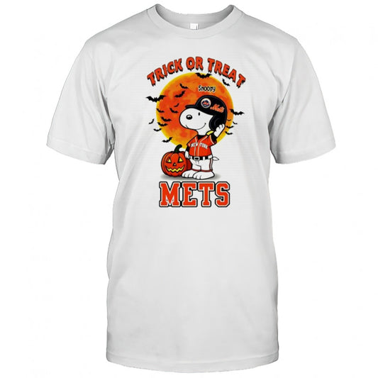 Trick or Treat New York Mets Snoopy Halloween shirt