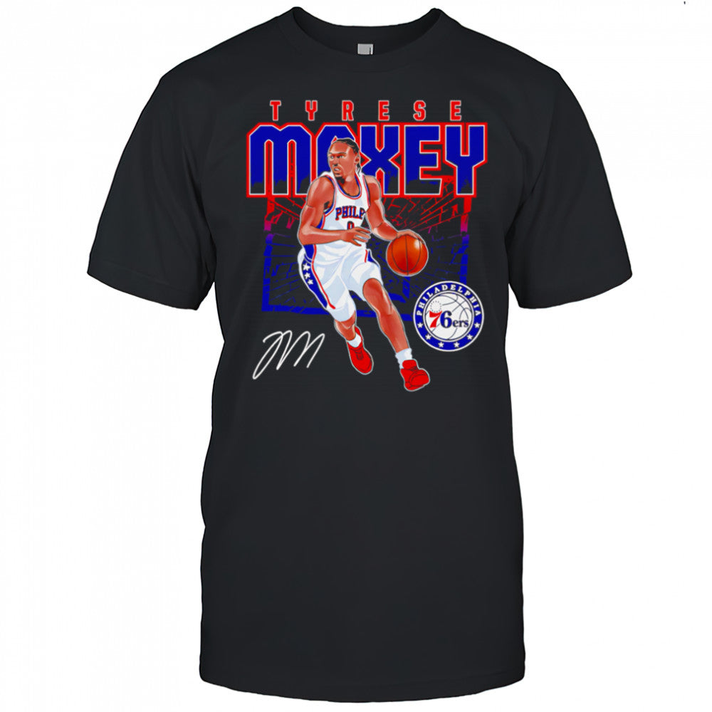 Tyrese Maxey Philadelphia 76ers Shattered shirt