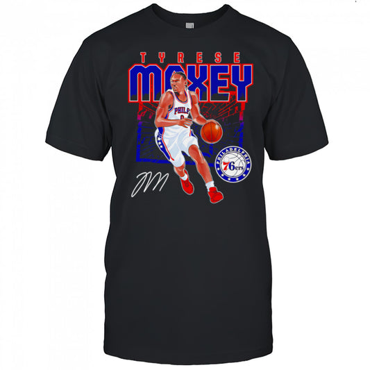 Tyrese Maxey Philadelphia 76ers Shattered shirt