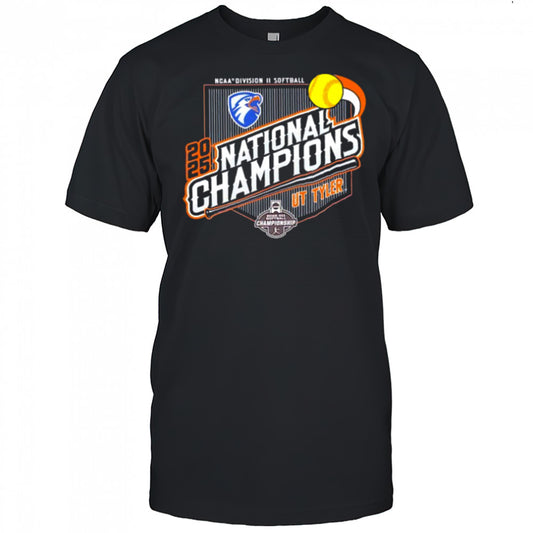 UT Tyler NCAA II Softball National Champions 2025 shirt