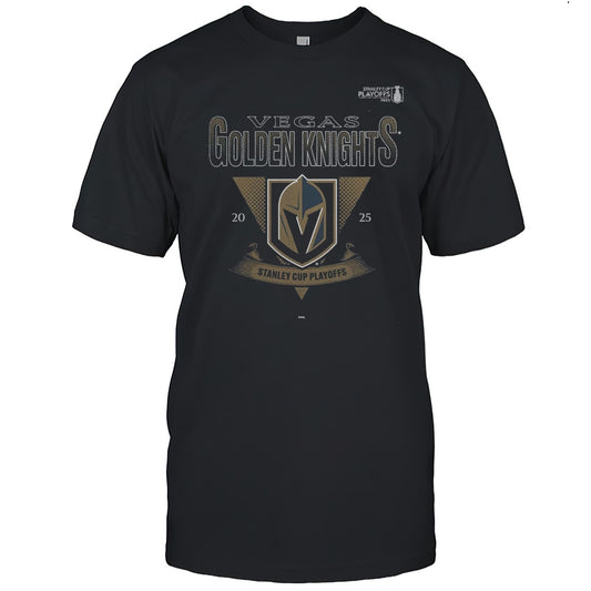 Vegas Golden Knights 2025 Stanley Cup Playoffs Crossbar Tri Blend Shirt