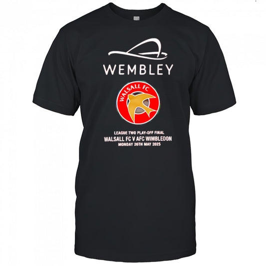Wembley Walsall football club shirt